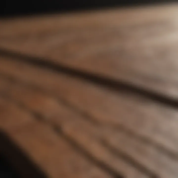 Close-up of sustainable materials used in furniture panel production