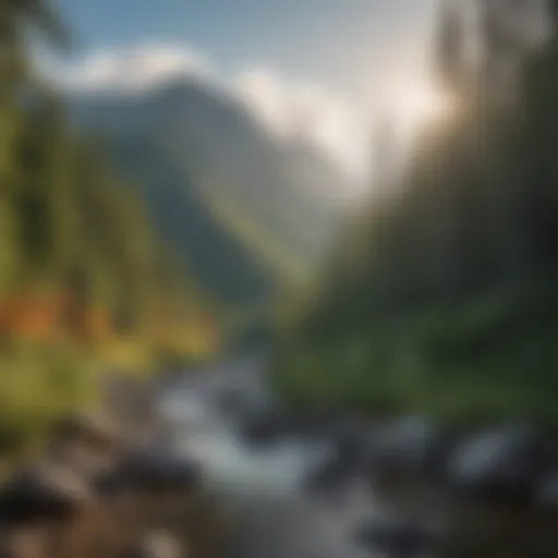 Scenic view of Waterville Valley mountains
