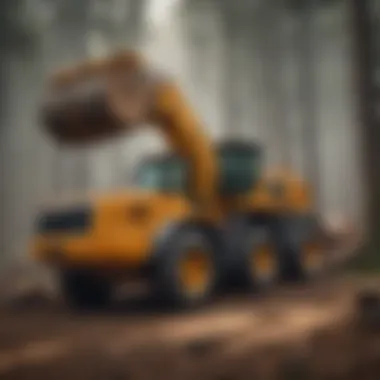 Wheel Log Loader in Action