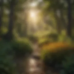 A lush landscape showcasing the diverse flora of a Wildlife Management Area in Oklahoma