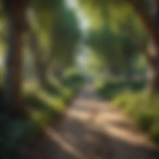 Tranquil Willow Tree Campground Pathway
