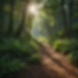 Lush greenery along Woodlake Trails showcasing diverse plant life