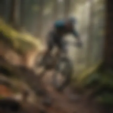 Thrilling Mountain Bike Descent Thrilling Mountain Bike Descent