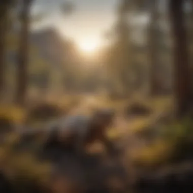 Diagram showing the ecological impact of extinct species