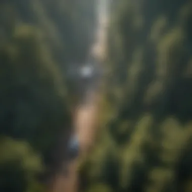 Navigating Airspace: Compliance with FAA Guidelines Drone operator navigating airspace with map