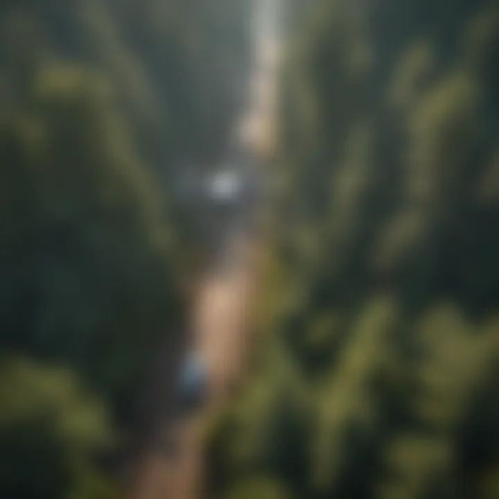 Navigating Airspace: Compliance with FAA Guidelines Drone operator navigating airspace with map