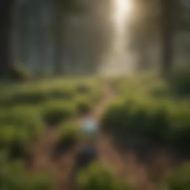 Farm field before glufosinate application