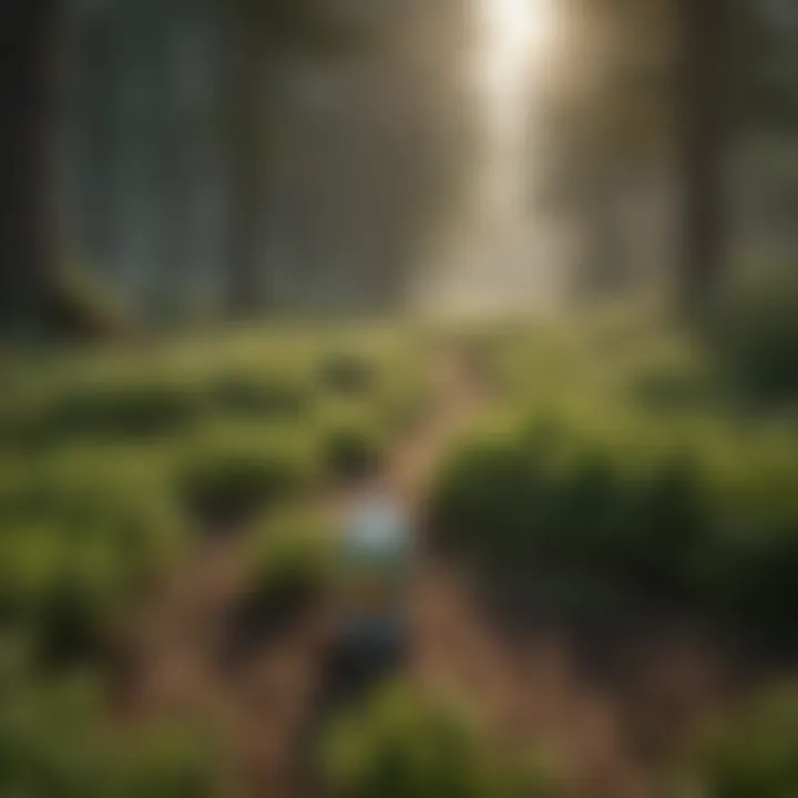 Farm field before glufosinate application