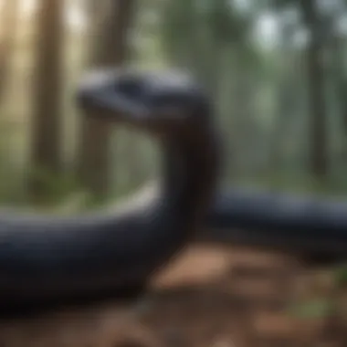 Sleek Black Mamba on the move