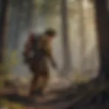 Firefighter in full gear battling a blaze