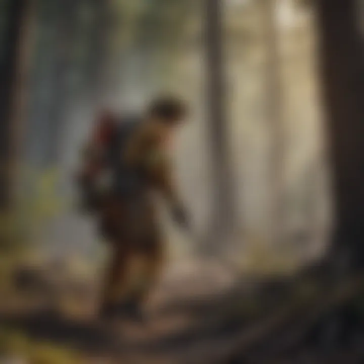 Firefighter in full gear battling a blaze