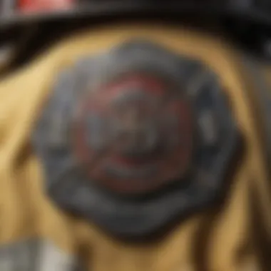 Firefighter gear with emblem