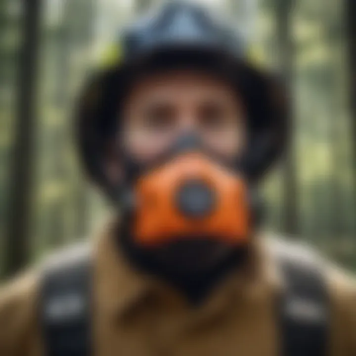 Firefighter Helmet and Mask