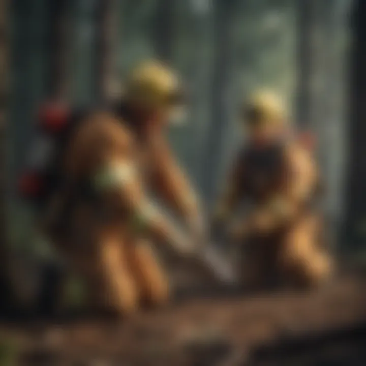 Firefighter teamwork and coordination exercise