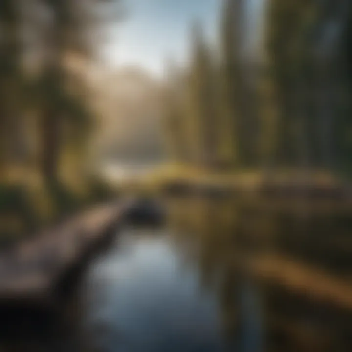 Fishing dock at Snake River RV Park