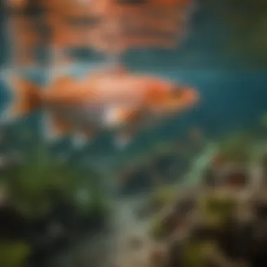 Aquatic Biodiversity Diverse fish species swimming in clear water