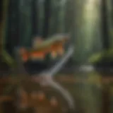 Exquisite fishing lure in motion