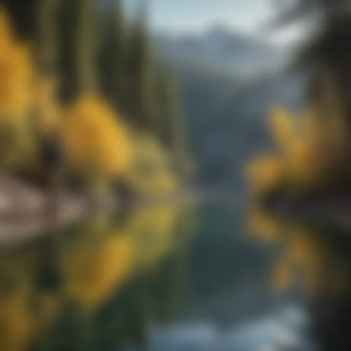 Angler Casting Line into Crystal Clear Waters