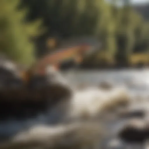 Trout Jumping in Rio Grande River