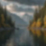 Majestic mountains enveloping Flathead Lake
