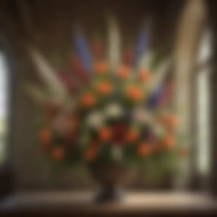 Floral Arrangement for Funeral Donation Request