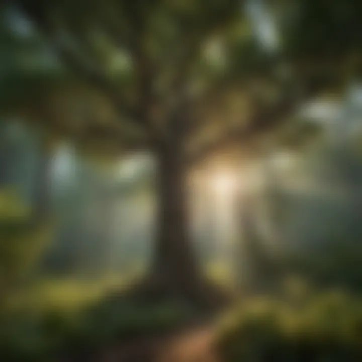 Ethereal Canopy: Nature's Roof Forest Canopy in American Forests