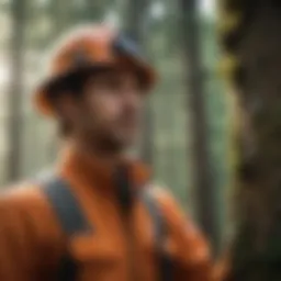 Forest Canopy Researcher at Work