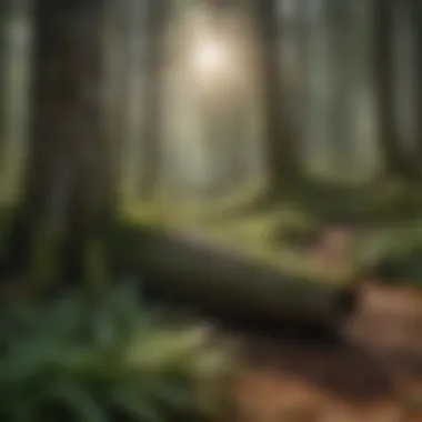 Exploring Forest Biodiversity A forest scene highlighting diverse tree species