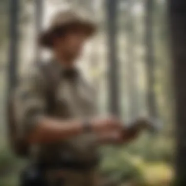 Ambassador for Environmental Awareness Forest Ranger educating visitors on forest conservation