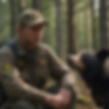 Vigilant Guardianship Forest Ranger Monitoring Black Bear Activities
