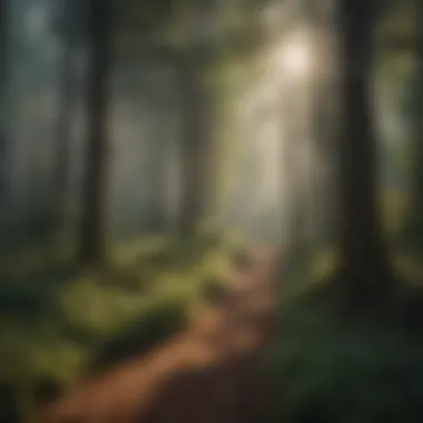 Breathtaking Forest Wedding Landscape Stunning forest landscape showcasing a wedding venue