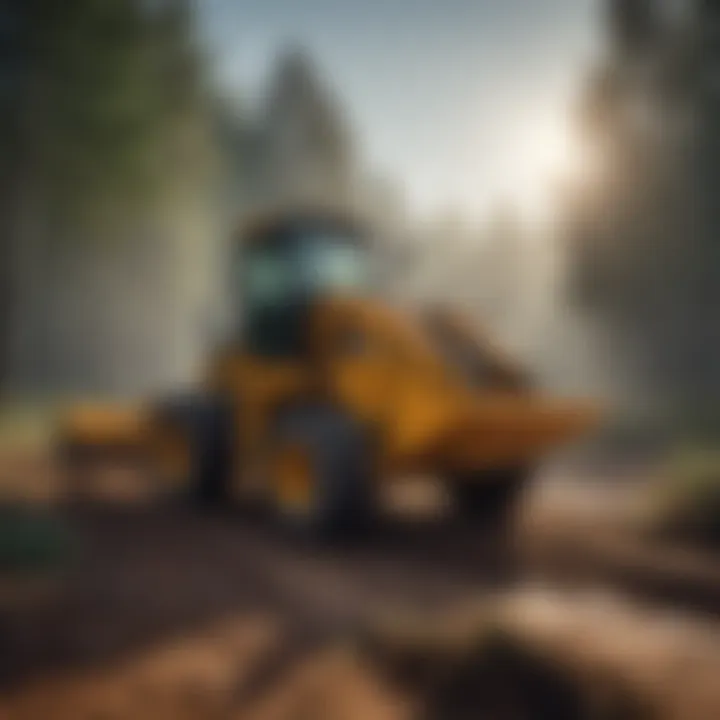 Cost-effective forestry mulcher transforming landscape
