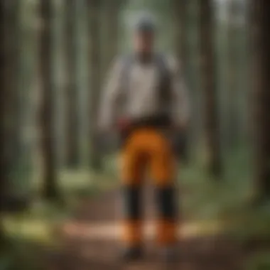 Forestry Professional in Kevlar Chaps Forestry Worker Wearing Kevlar Chaps