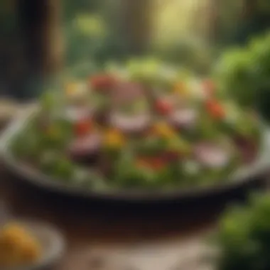 Embrace the Freshness of our Locally Sourced Salad Creation Freshly Harvested Salad