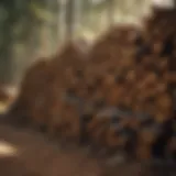 Woodpile ready for use