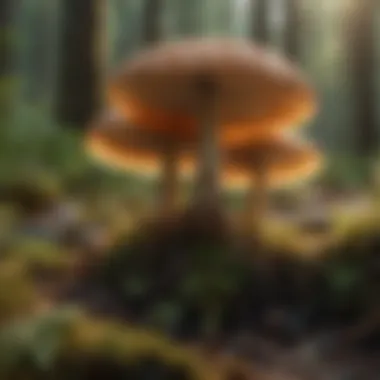 Fungi and Their Ecological Roles Fungi growing on forest floor, highlighting ecological interactions