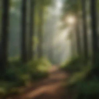 Forest landscape highlighting the sustainable growth of Gilmer Hardwoods.