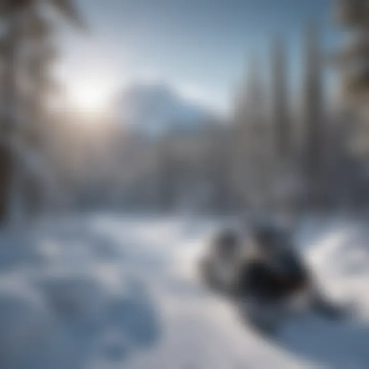 Glacial Serenity of White Mountain Snowmobile Trails