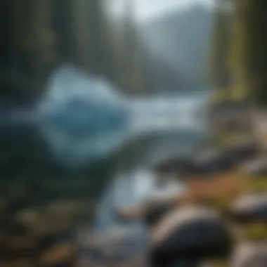 Translucent Purity of Nature Glacier Lake's Crystal Clarity