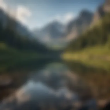 Majestic mountain views while floating in Glacier National Park