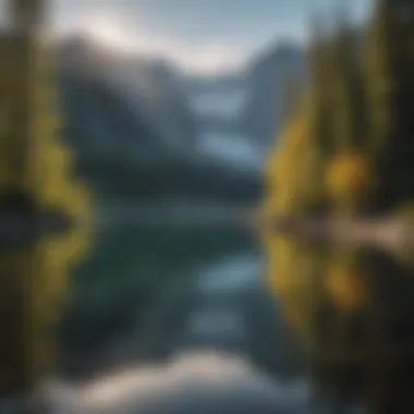 Serene Lake Reflection at Glacier Valley Campground