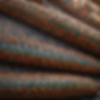 Gleaming Serpent Scale Patterns Close-up