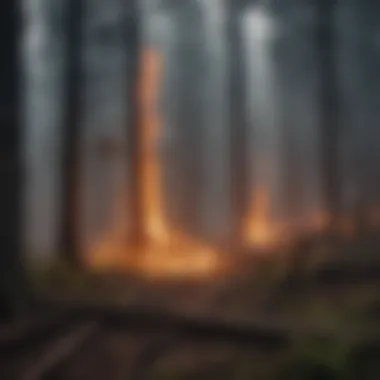 Burning Trees Smoke Pollution