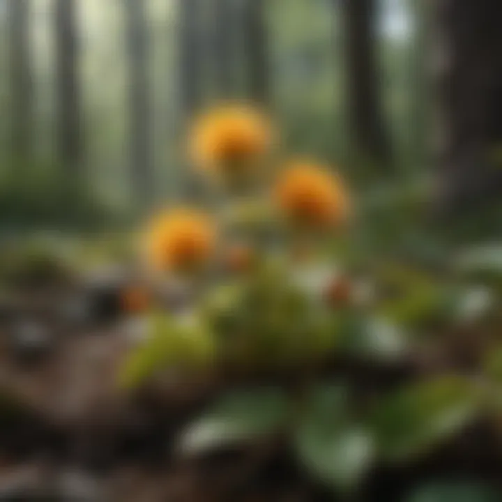 Goldenseal Plant with Blooms