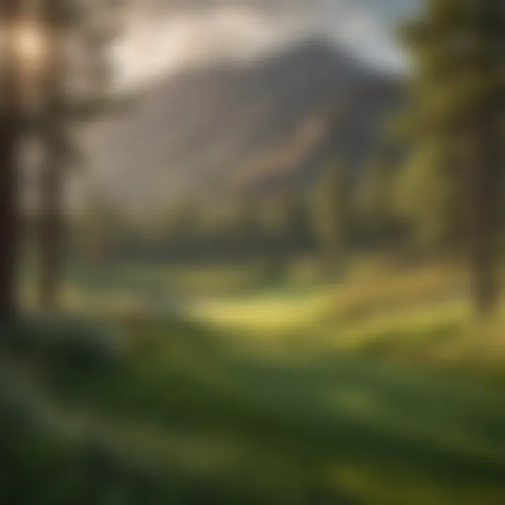 Golfer Teeing Off Against Mountain Backdrop at Uinta Golf in Ogden, Utah