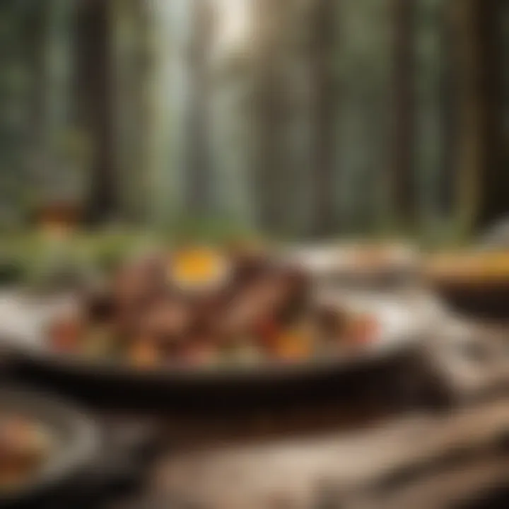 Gourmet dining experience at Mt Hood Lodge