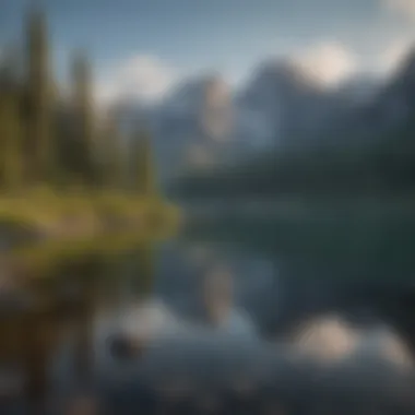 Serene Reflection in Jenny Lake Reflection of the mountains in Jenny Lake