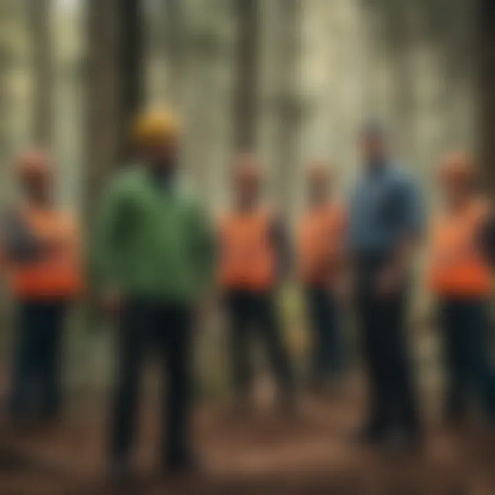 Diverse workforce collaborating on eco-friendly project