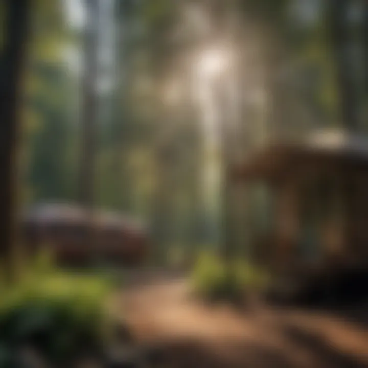Eco-friendly amenities and facilities available for campers