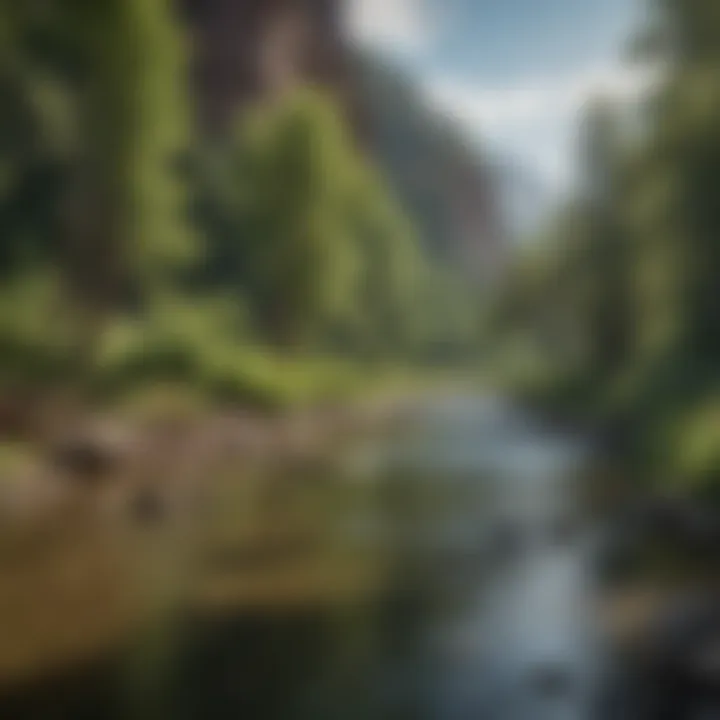 Map of the Green River highlighting fishing areas